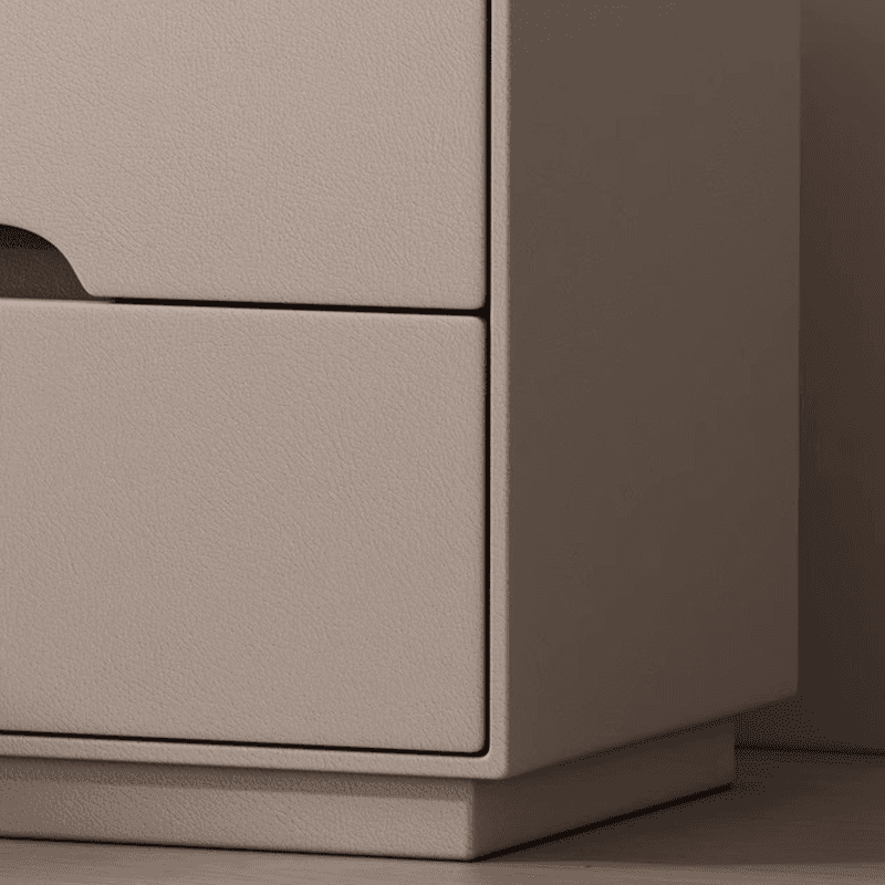 Minimalist Bedside Cabinet Nightstand with 2 Drawers and Stone Countertop - image 10