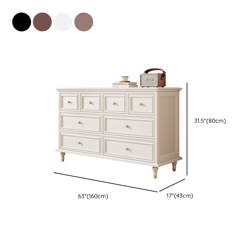Simplistic Natural Wood Double Dresser with 8 Drawers/10 Drawers/5 Drawers in Horizontal/Vertical Orientation - image 15