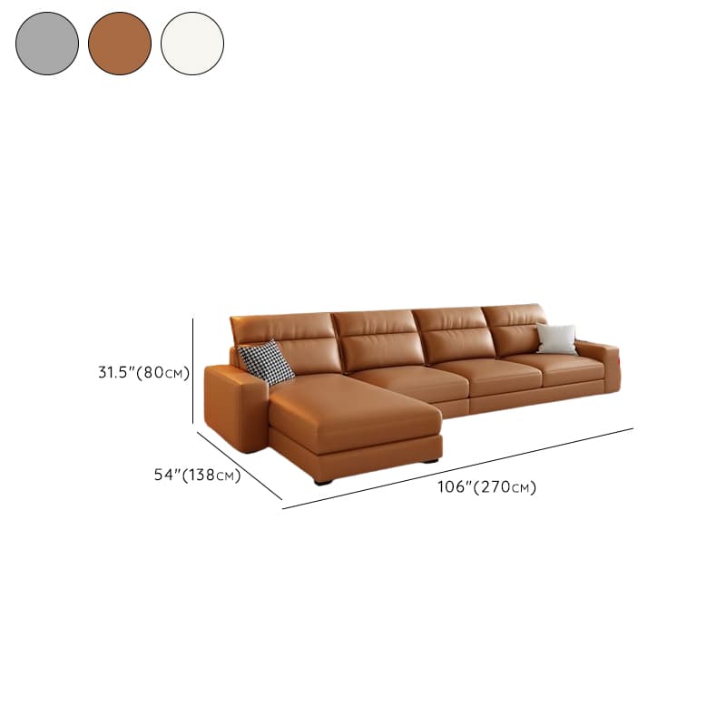 Modern Left L-Shape Latax/Sponge Cushioned Corner Sectional Parlor - image 15