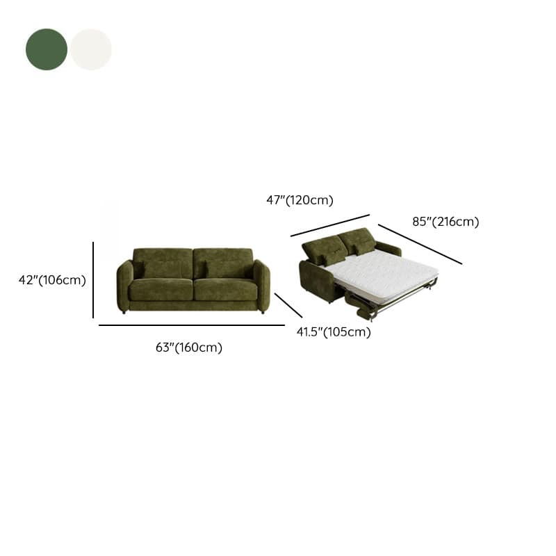 Modish Solid Color Scratch-durable Standard Sofa/Loveseat in Light Gray/Mocha/Off-White for 2-seater - image 11