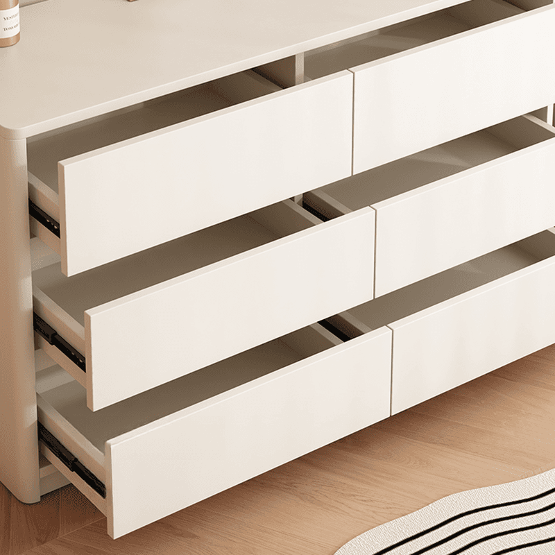 White Trendy Timber Console Dresser/Semainier with 6/8/3 Drawers in Horizontal/Vertical Orientation - image 6