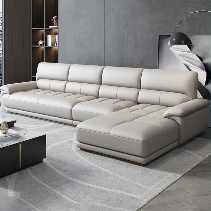 Straight/L-Shape Leather Sofa/Sofa Recliner with Horizontal/Right Hand Facing Orientation