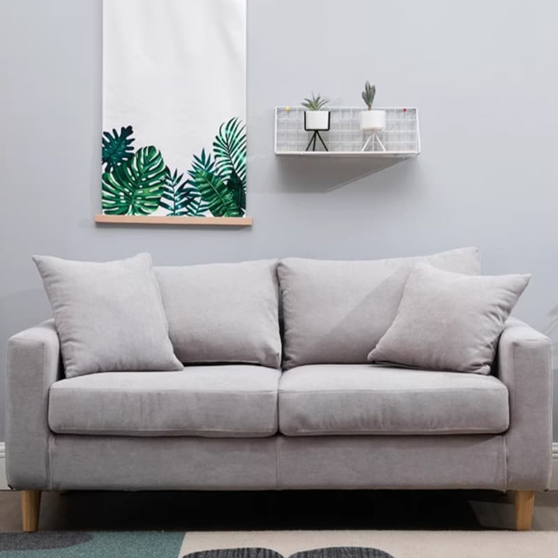 Contemporary Beige/Khaki/Gray Solid Color Standard Sofa with Storage, Wide Pillow Back and Square Arm - image 30