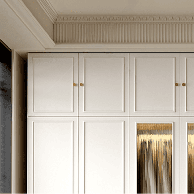 Modern Manufactured Wood Standalone Almirah with Soft Close Drawer, Soft Close Door, Interior Shelves, and Hanging Rod - image 4