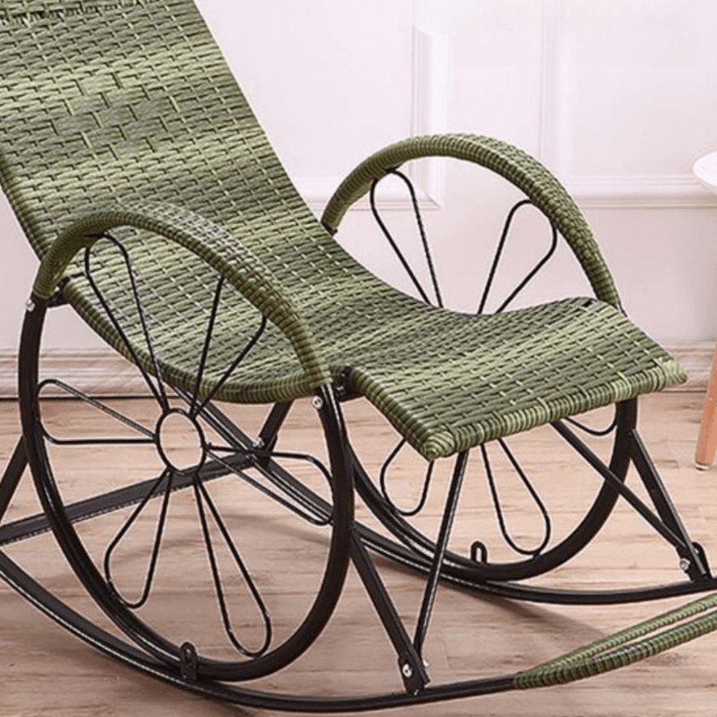 Simplistic Synthetic Rocking Chair, Scratch-tolerant with Track Arm - image 13