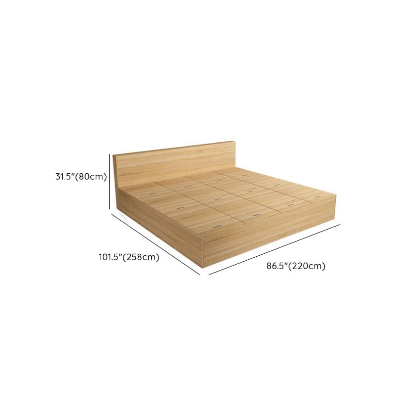 Natural Color Solid Color Storage Included with Storage Drawer for Bedroom - image 7