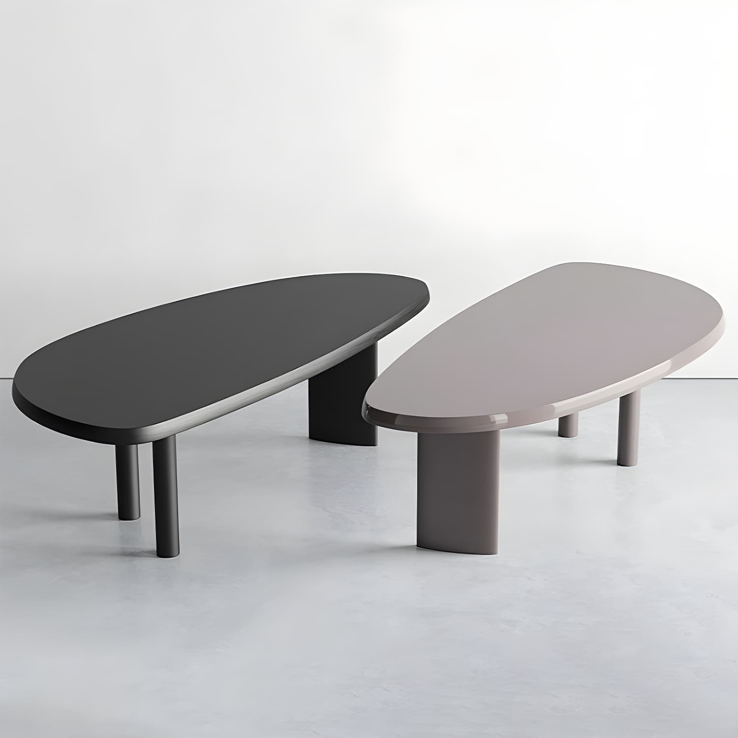 Solid Wood Dining Table Free Form Furniture for Home with Tripod Base - image 7