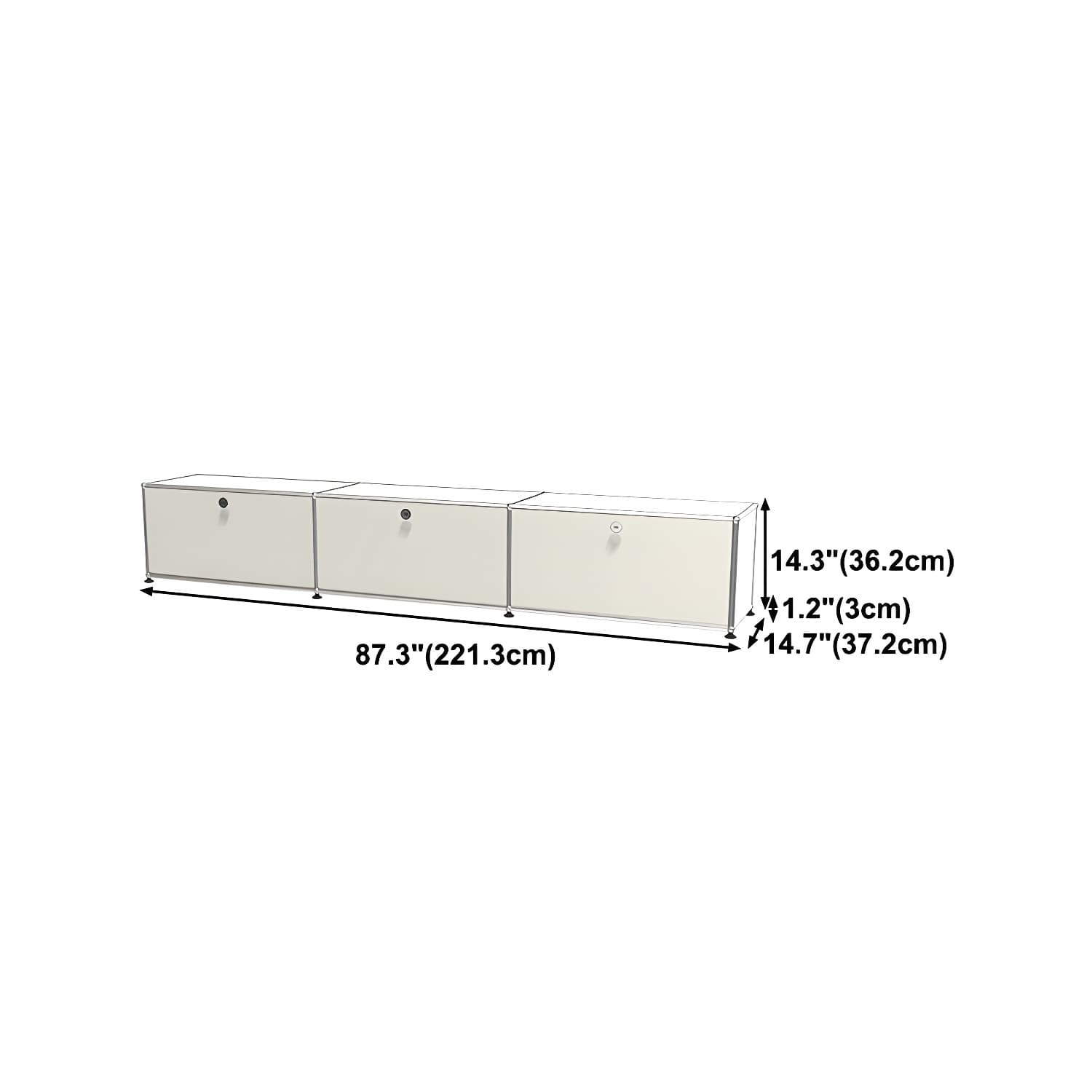 Modern Storage Sideboard Metal Sideboard with Drawer for Home - image 20