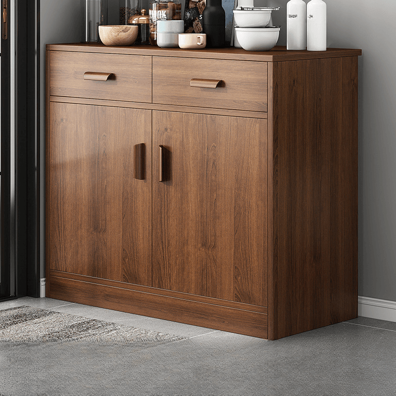 Trendy Narrow Kitchen Cabinet Base with Multiple Drawers and Doors, 2/3 Interior Shelves, Compartment Storage, and Lumber Countertop - image 10