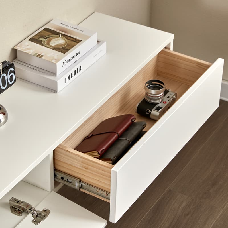 Modern Design Floating Wooden TV Stand with 2-Drawer and 2-Cabinet - image 9