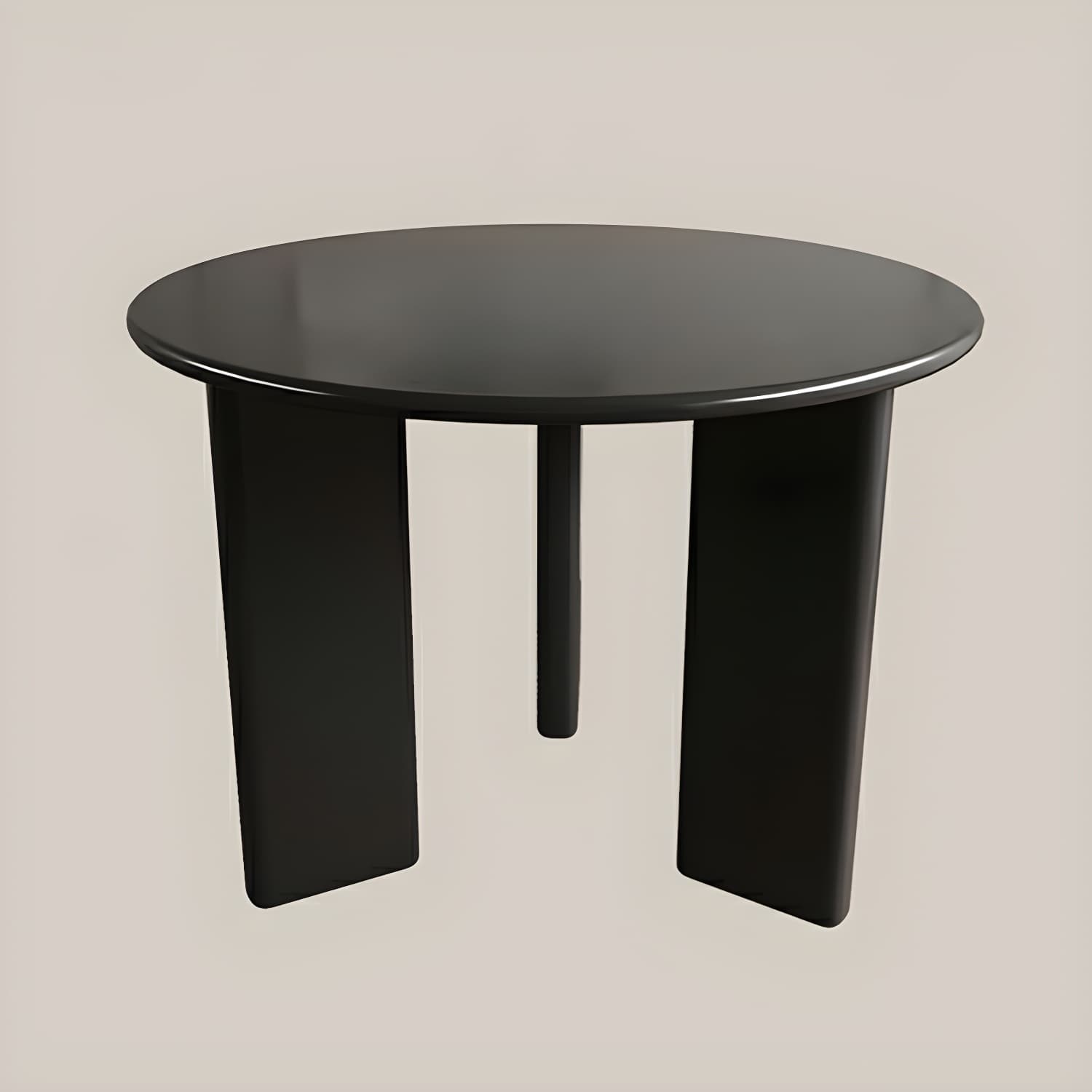 Scandinavian Round Wood Dining Table - Standard Height - Storage Not Included
