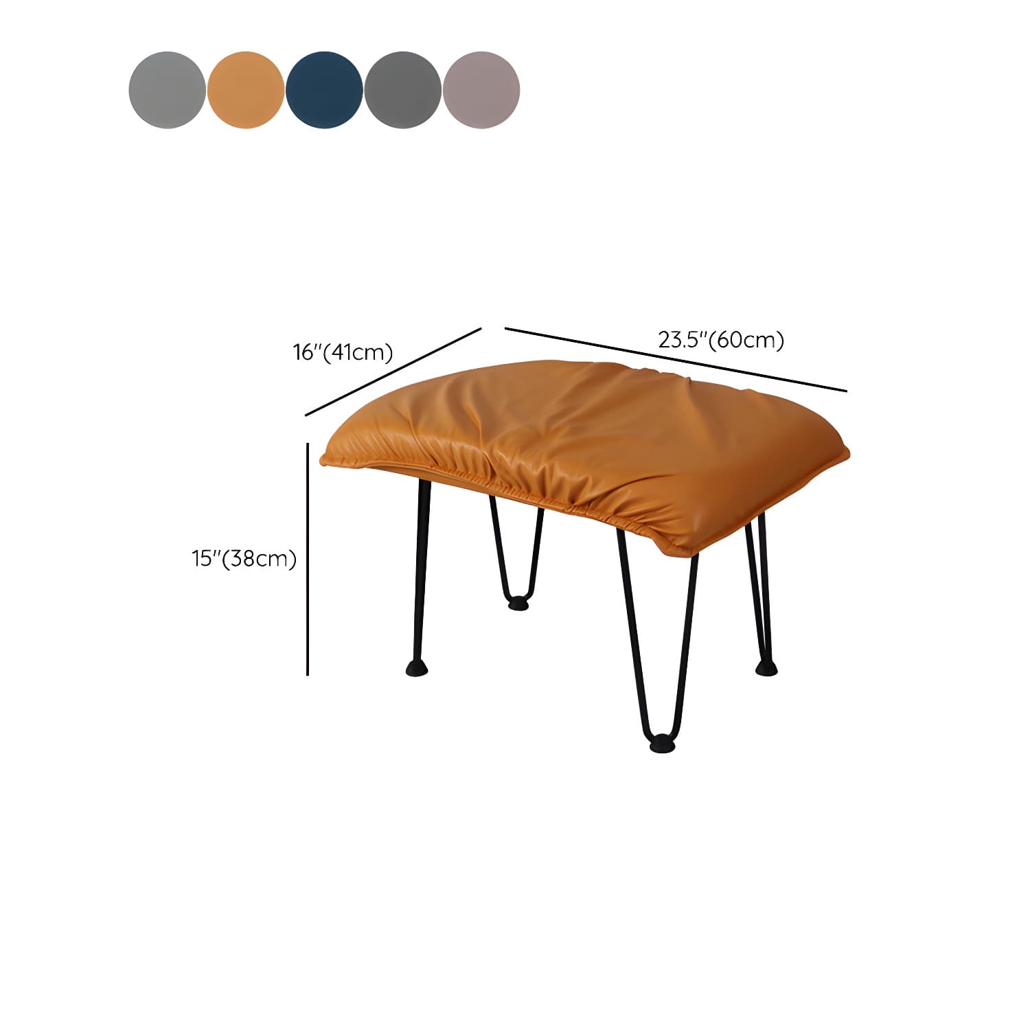 Modern Glider Chair Upholstered Removable Cushions Rocking Chair with Dark Legs - image 21