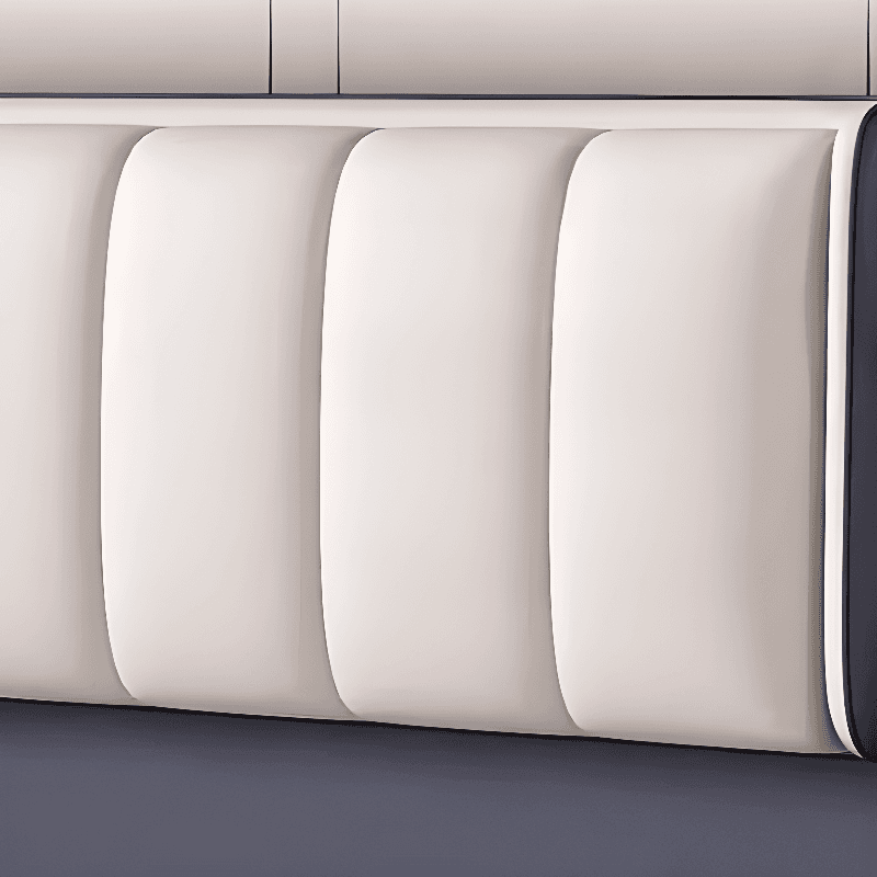 Art Deco Style Panel Headboard in Pine Wood with No Distressing, Rectangle Shape for Twin/King/Queen Bed, Featuring Sponge Upholstery and Standard Height - image 9