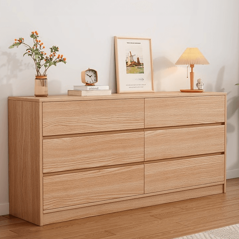 Natural Simplistic Natural Wood Double Dresser/Bachelor Chest/Lingerie Chest with 6/8/5 Drawers in Horizontal/Vertical Orientation - image 4