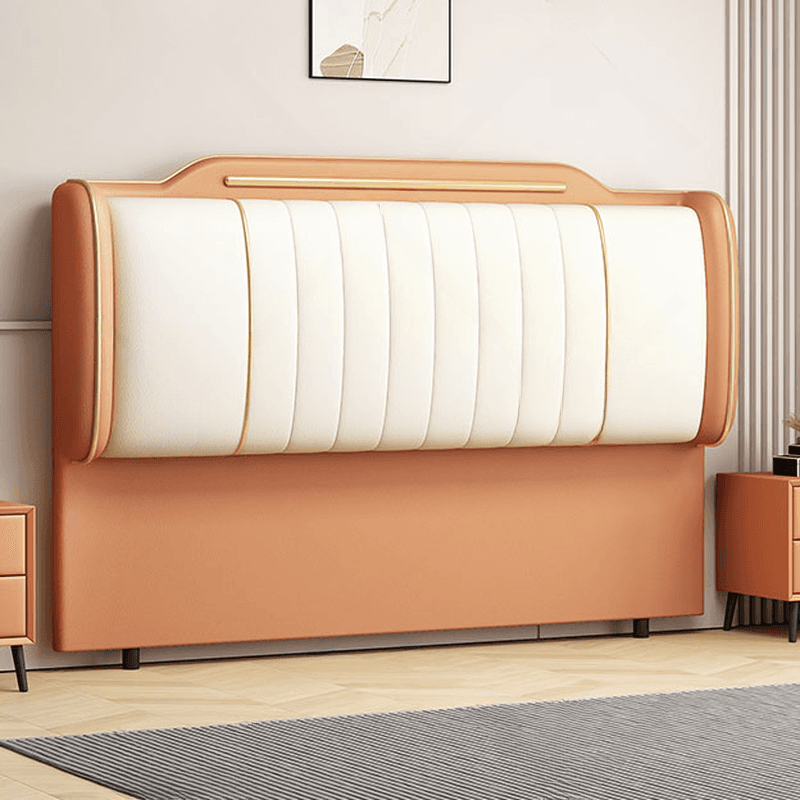 Simplistic Style Wingback Headboard with Camelback Shape in Pine Wood, No Distressing, Available in King/Queen/Full Sizes, Featuring Sponge Upholstery and Standard Height - image 11