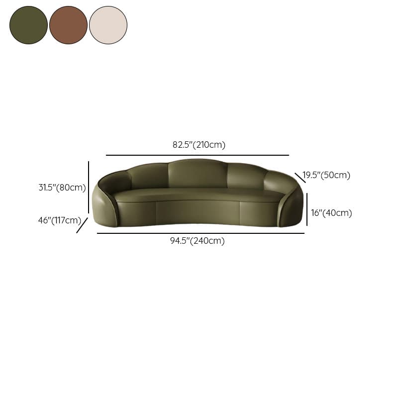 Versatile Olive Green/Ivory/Sand Sofa/Loveseat/Single Sofa with Sloped Arms and Concealed Support - image 20