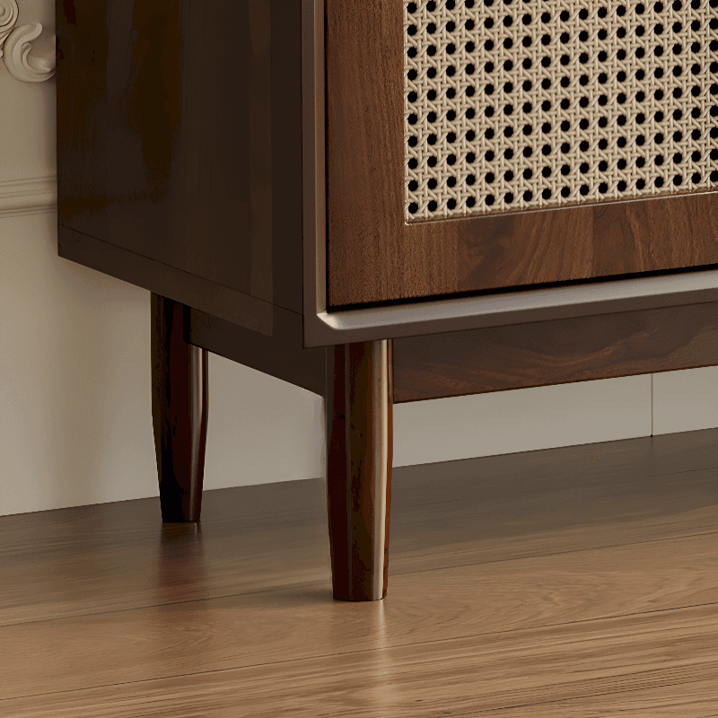 Independent Composite Wood Utility Storage Cabinet with Cabinet, Glass Door, Flexible Shelf, and Cabinet Knobs in Cocoa - image 16
