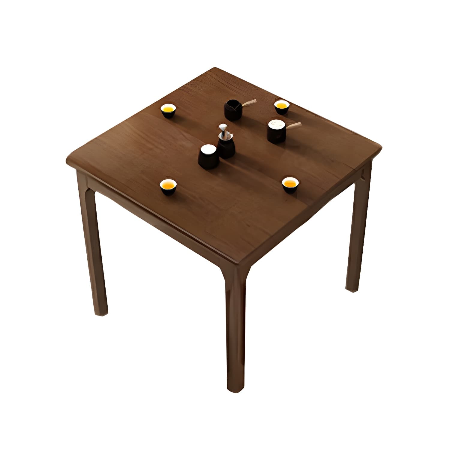 Squared Wood Kitchen & Dining Table with Legs Standard Height - image 5