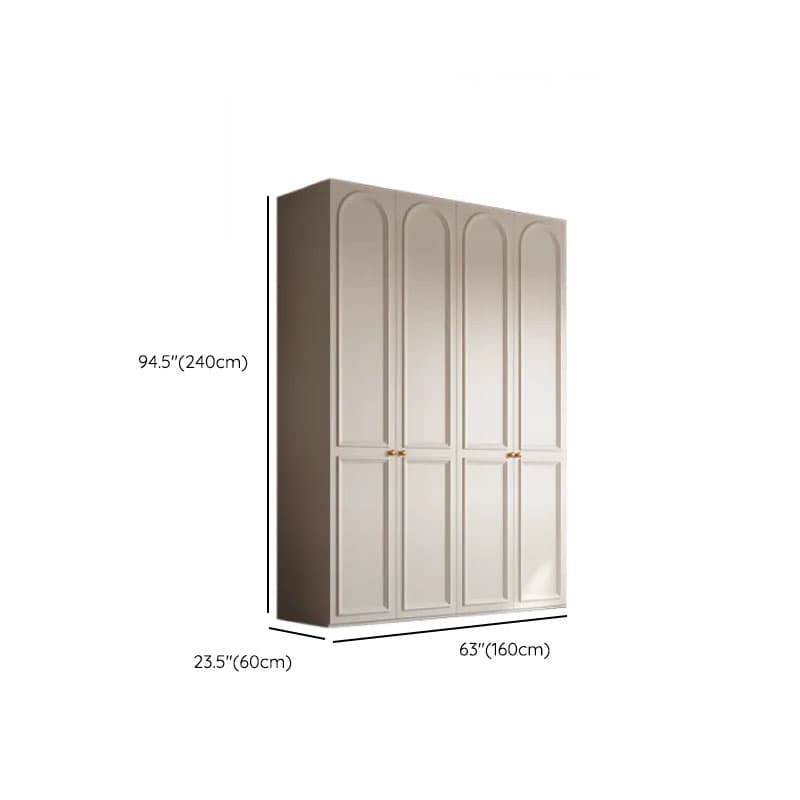 White Casual Wood Independent Armoire Cabinet with Soft Close Drawer, Soft Close Door, and Interior Shelves - image 14