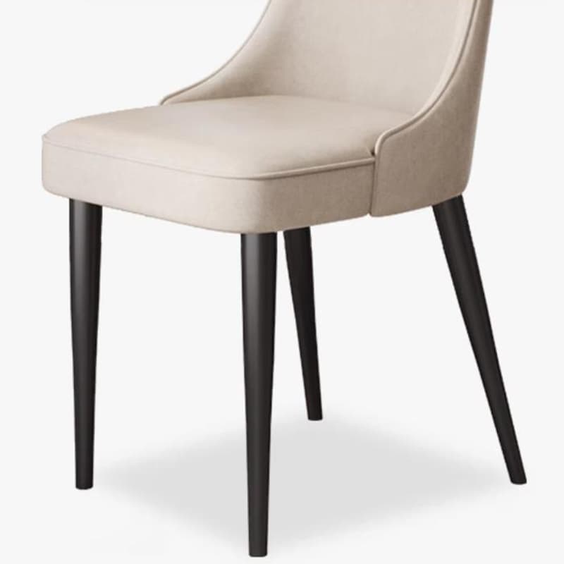 Framed Stable Side Chair with Upholstered Chair in Polyurethane and Solid Back for Restaurant - image 15
