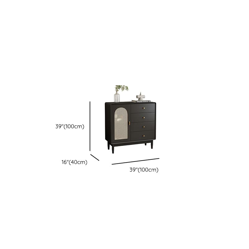 Matte Black Simplistic Wardrobe Combo with 2 Interior Shelves - image 16