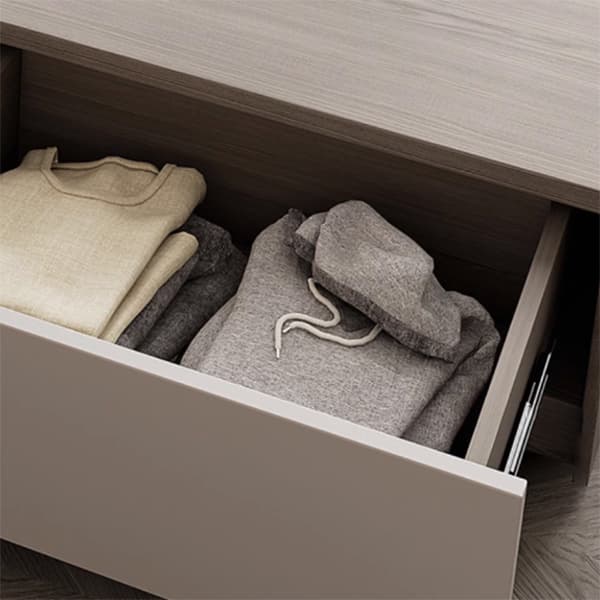 Brown Wood Lift Up Storage Bed with 3 Drawers and Solid Color Design - image 6