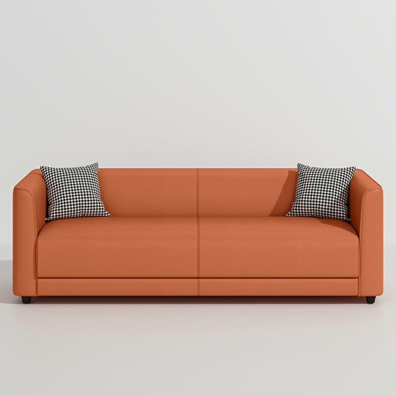 Dove Grey/Lime Green/Apricot Color Standard Sofa with Concealed Support for Parlor - image 12