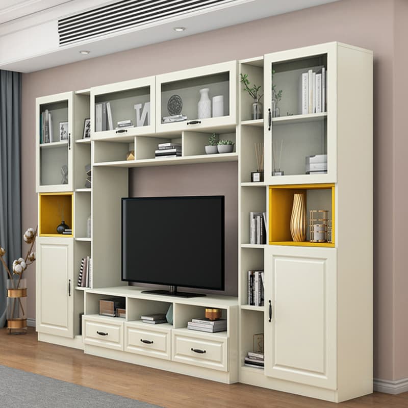 Parlor Entertainment Center with Hutch & 2 Bookcases, Entertainment Center with Bridge & Gate - image 3