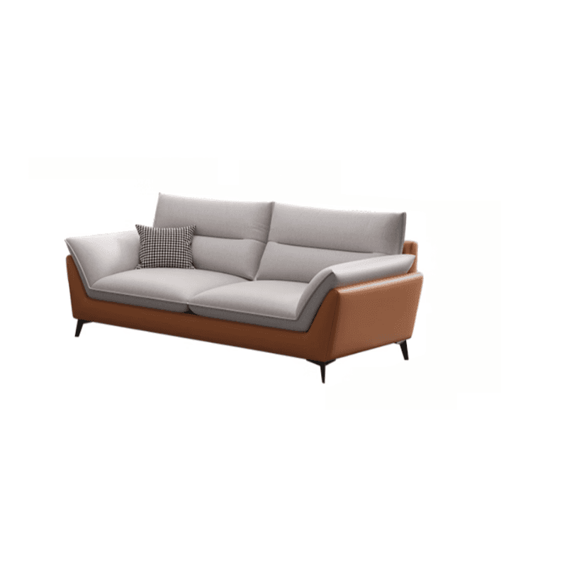 Tech ClothUpholstered Sofa Couch/Single Sofa in Chalk for Parlor with Flared Arm in a Modern Style - image 5