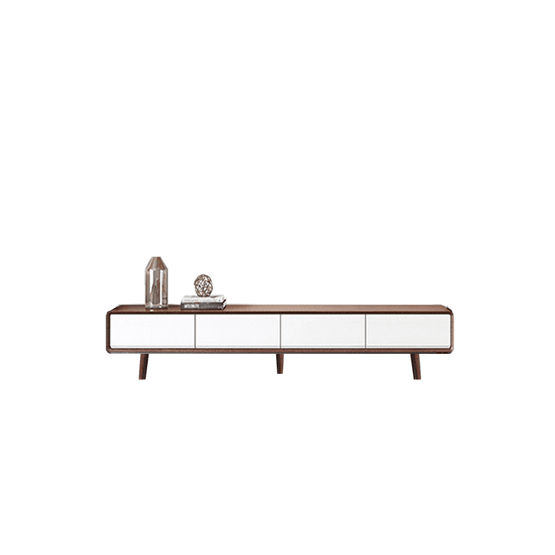 Art Deco Timber Rectangular TV Stand for Drawing Room with 4 Drawers for Home - image 7