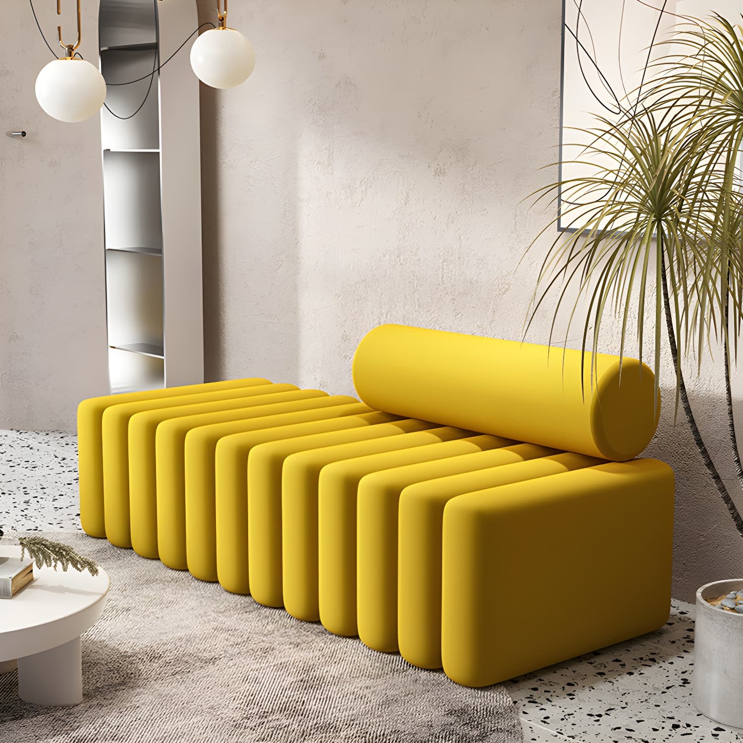 Velvet Contemporary Standard Sofa Armless Sofa for Living Room, Apartment - image 11