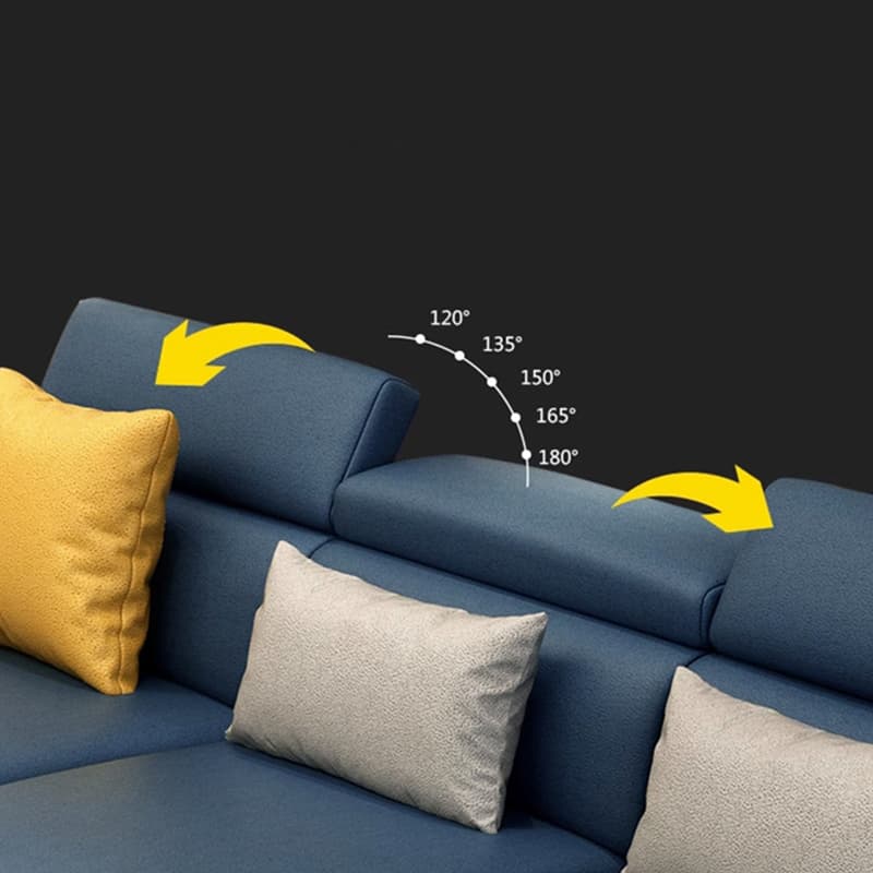Modern L-Shaped Left Orientation Sectional Sofa in Large Size - image 10