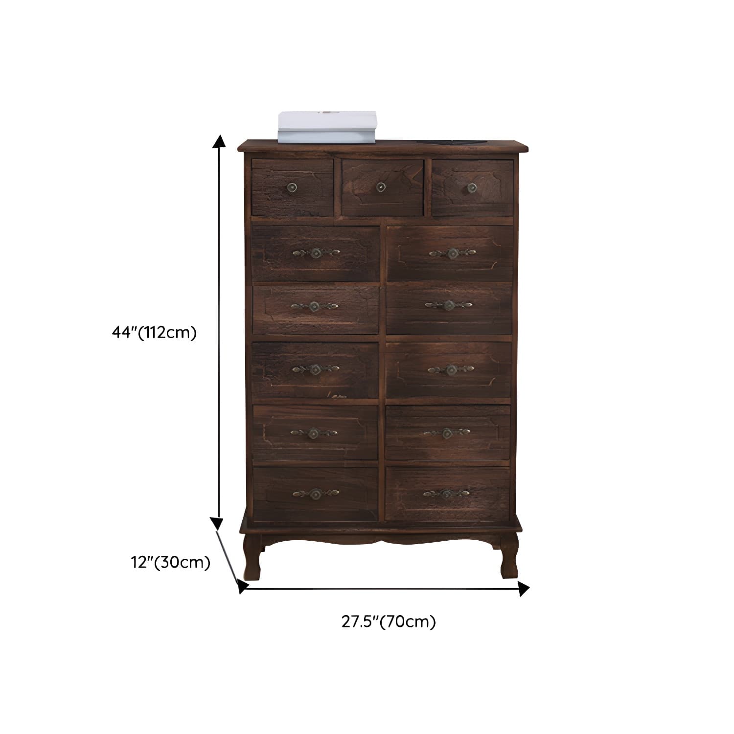 Nautical Storage Chest Bedroom Solid Wood Chest with Drawers - image 22