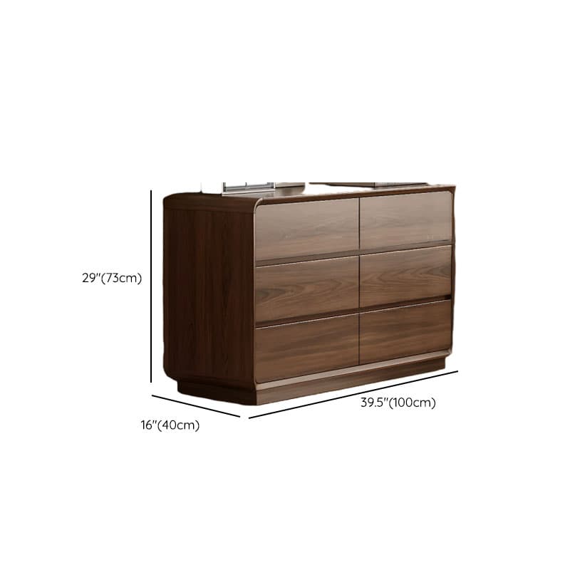 Cocoa Casual Rubberwood Console Dresser/Semainier for Sleeping Quarters with 6/9/5 Drawers in Horizontal/Vertical Orientation - image 10