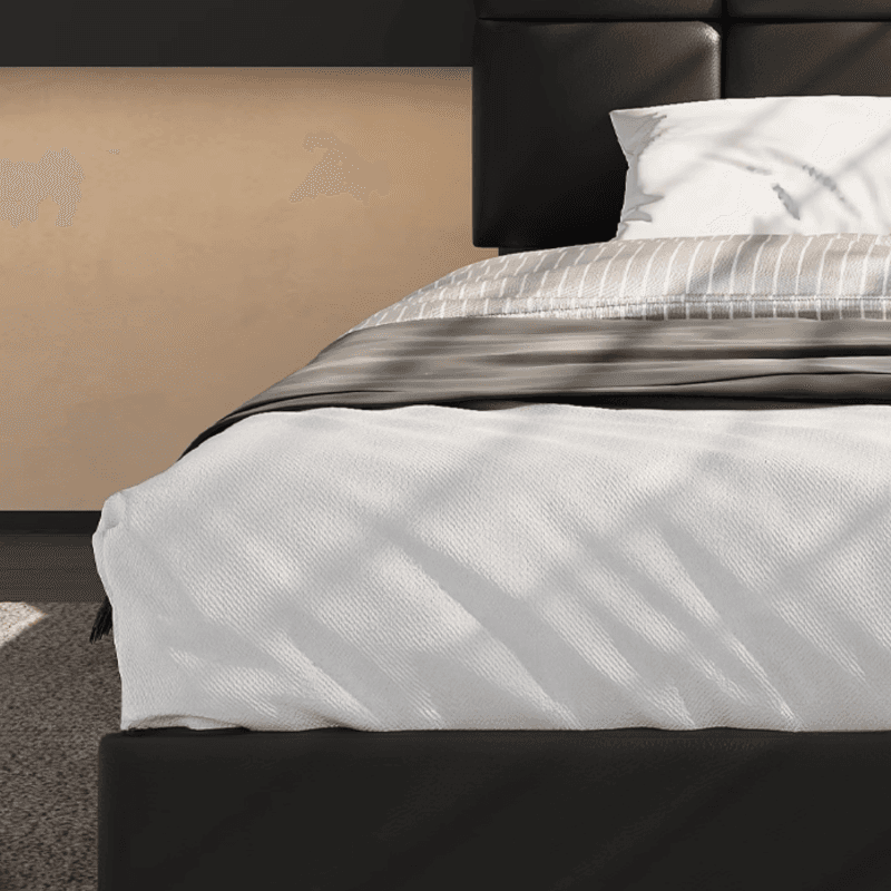 Solid Color Storage Bed/Platform Bed with 3 Storage Boxes, Pine Wood Frame, and Button-tufted Design for Living Room - image 3