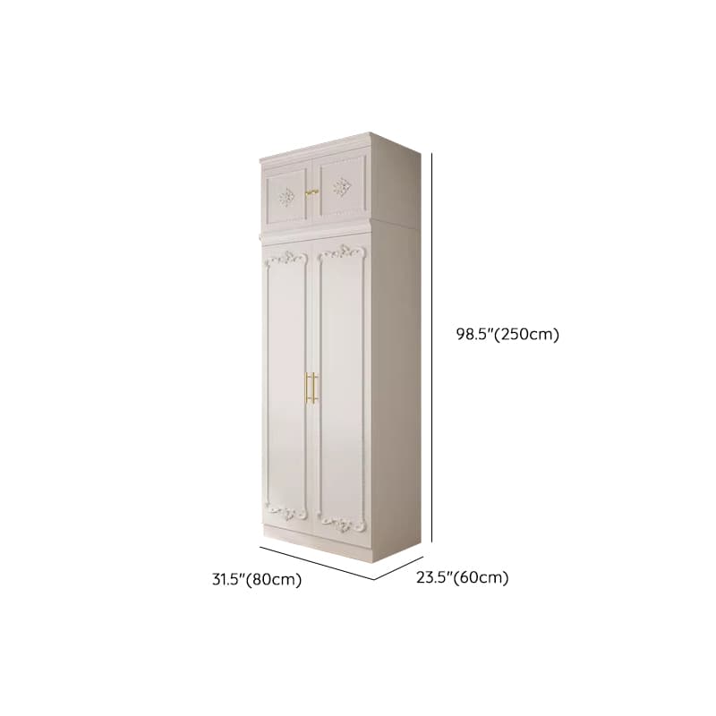 White Simple Timber Wardrobe Closet Soft Close Drawer Soft Close Door Interior Shelves - image 21