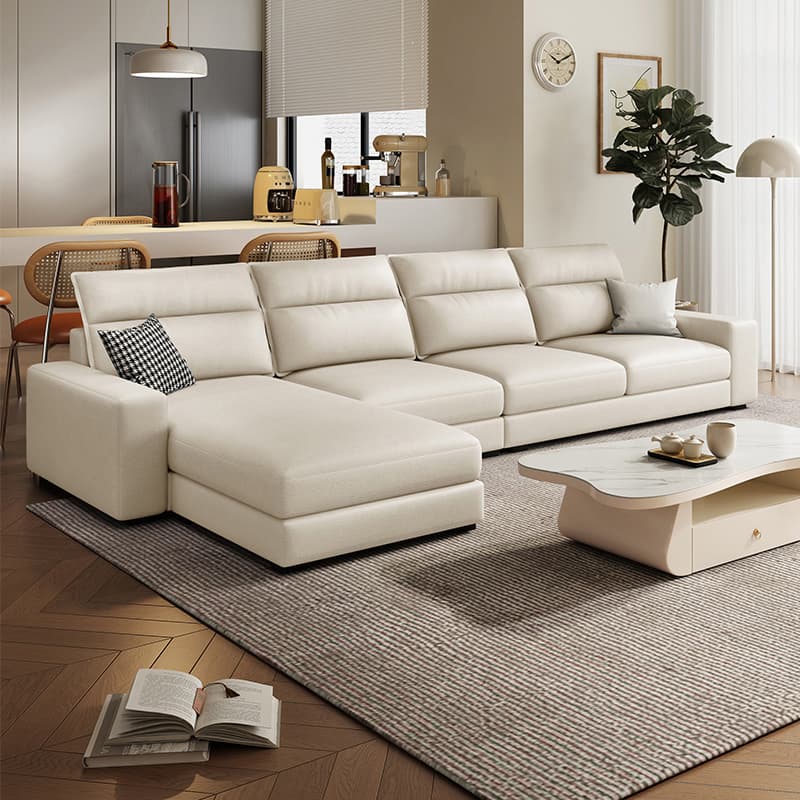Modern Left L-Shape Latax/Sponge Cushioned Corner Sectional Parlor - image 10