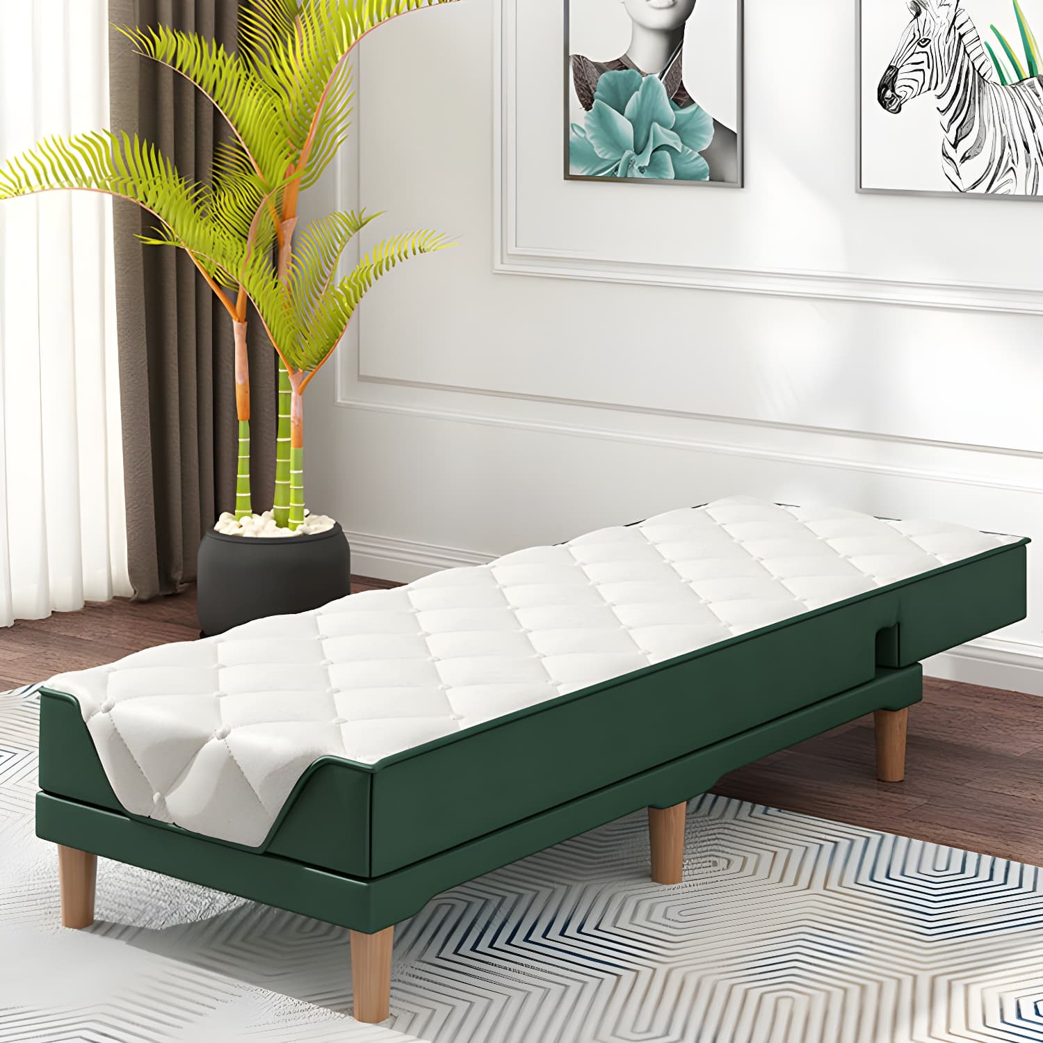 Contemporary Tight Back Convertible Sofa and Chaise with Pillow Top Arm - image 21