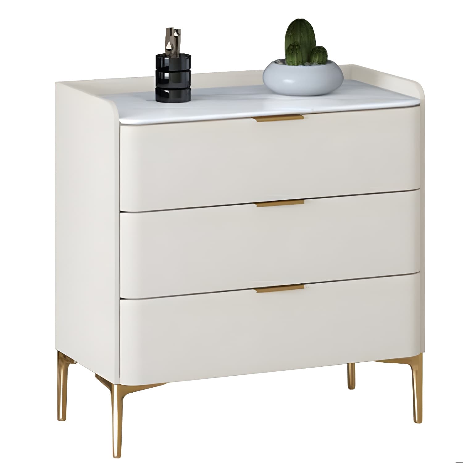 Modern Pine Wood Dresser with Drawers and Soft Close Glides in Narrow Design