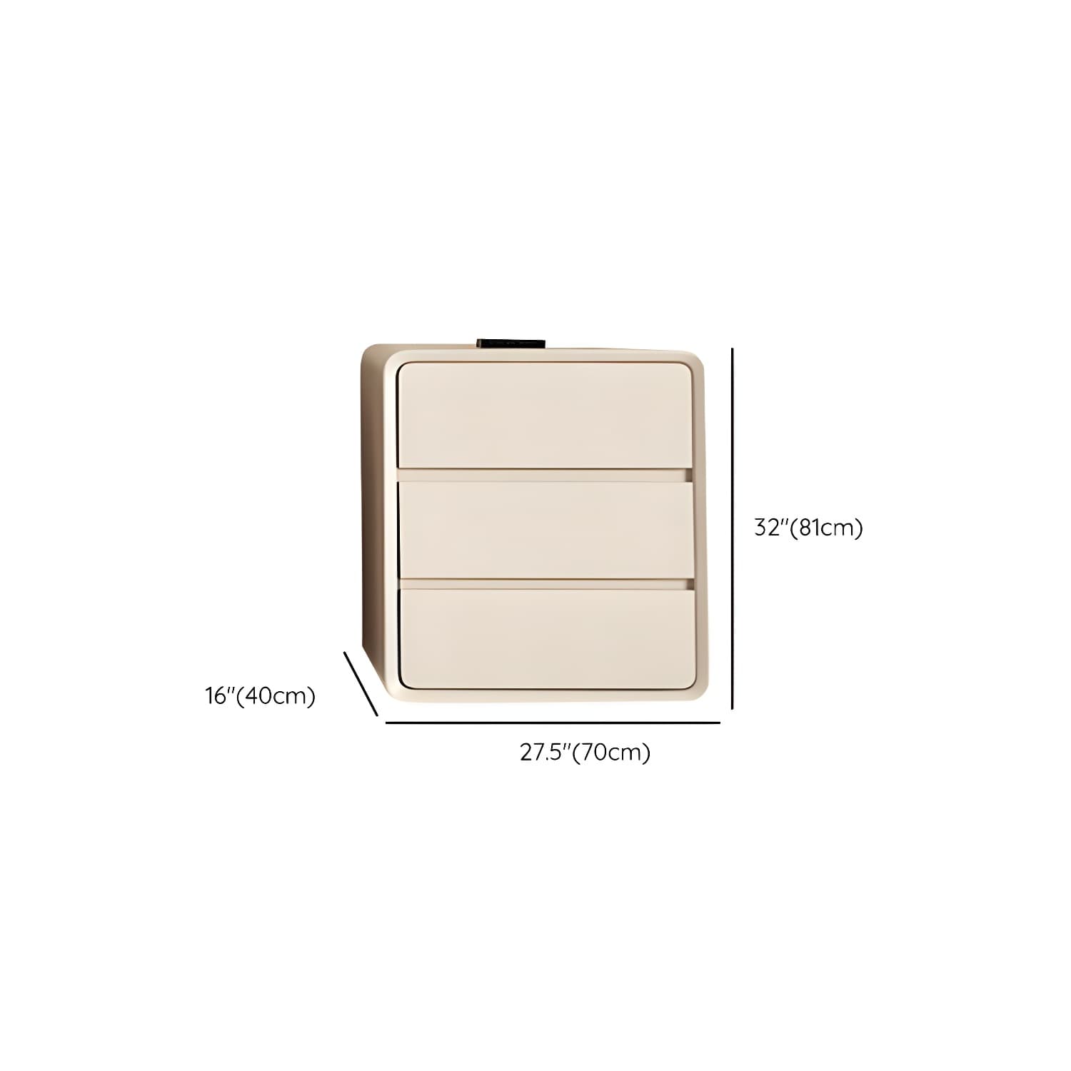 Narrow Modern White Wood Dresser with Soft Close Drawers for Living Room - image 15