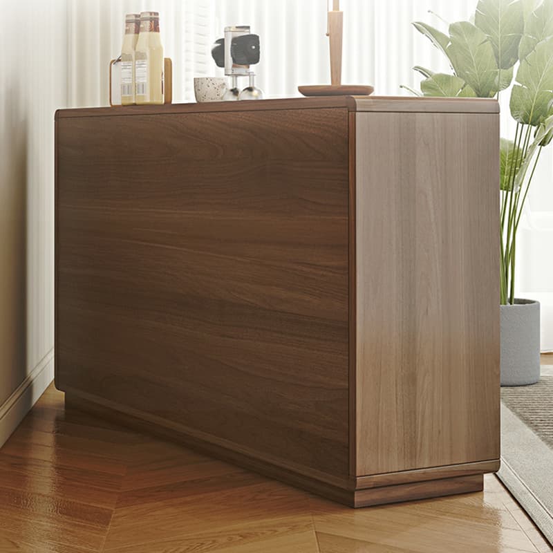 Modern Brown Storage Chest Solid Wood Freestanding with Drawers - image 9