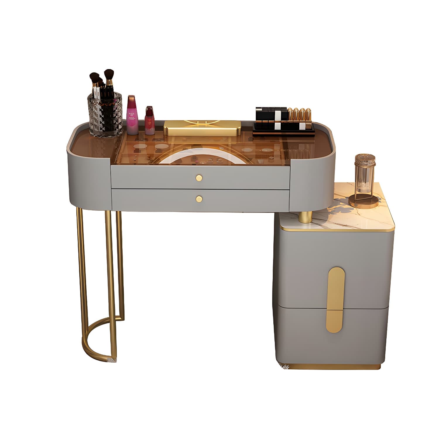 Contemporary Make-up Vanity with 4/5 Drawers,15.75 inch Wide - image 22