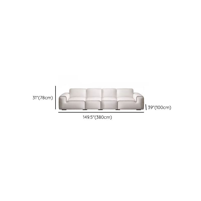 Midnight Black/White Standard Sofa/Loveseat with Armrest for Drawing Room - image 18