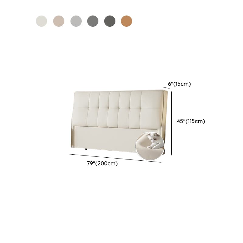 Simplistic Style Panel Headboard with No Distressing, Piled Tufted Rectangular Shape for Queen/Twin/Full Bed, Featuring Sponge Upholstery and Standard Height - image 16