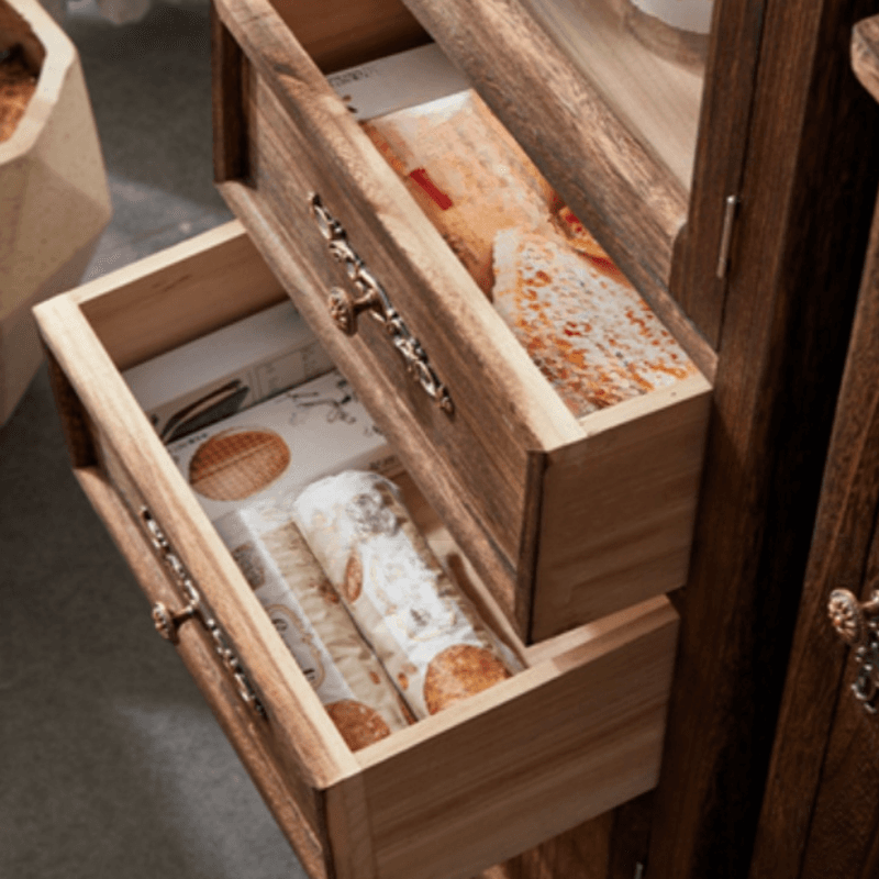 Retro Detached Hydrophobic Utility Cabinet Sitting Room with Doors & Drawers - image 9