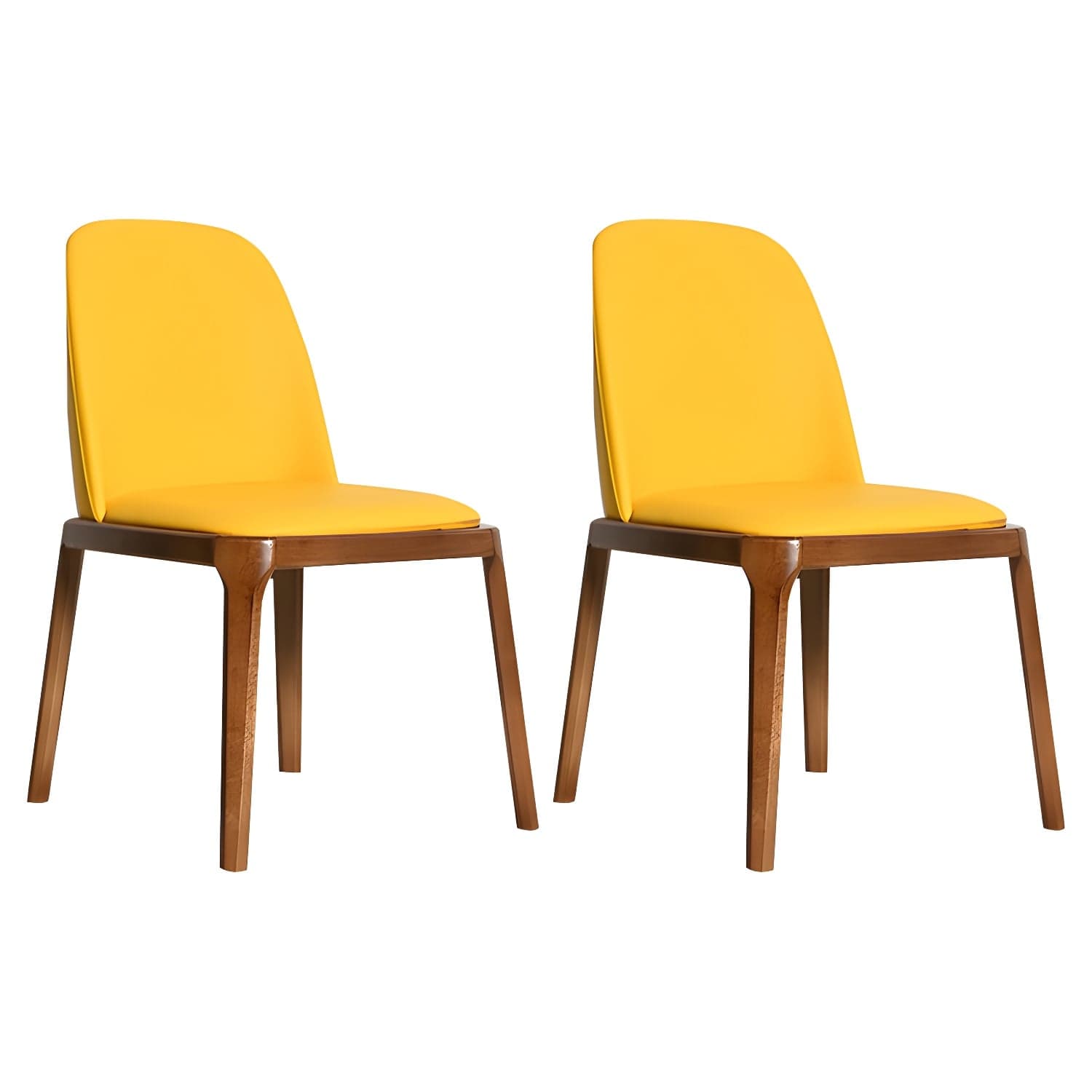 Scandinavian Home Side Chair Solid Back Wood Upholstered Dining Room Chair - image 19