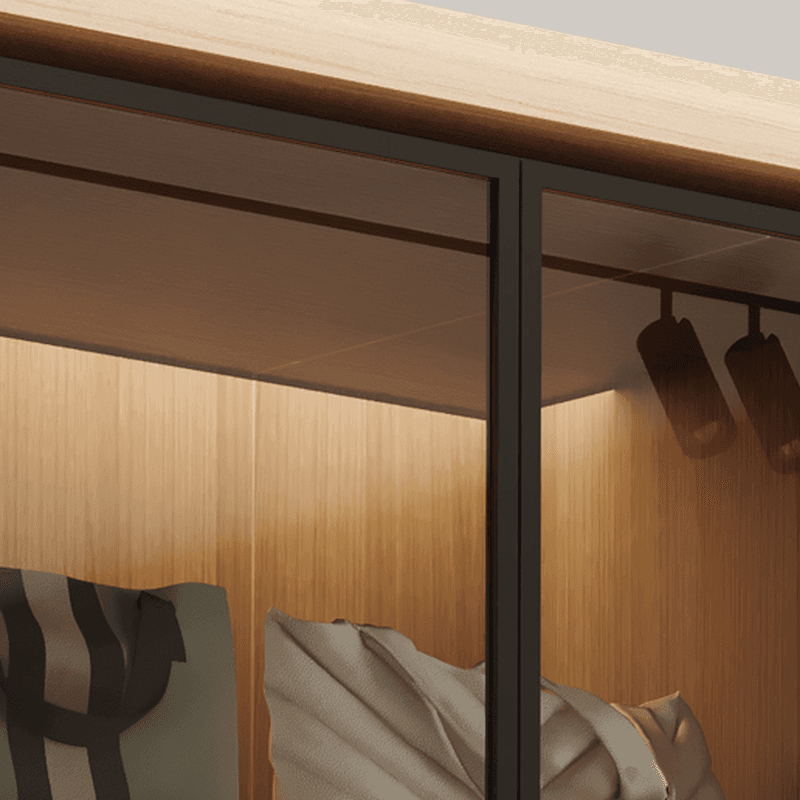 Casual White Lumber Wardrobe Closet with Soft Close Drawer, Door, Interior Shelves, and Clothing Rod - image 3