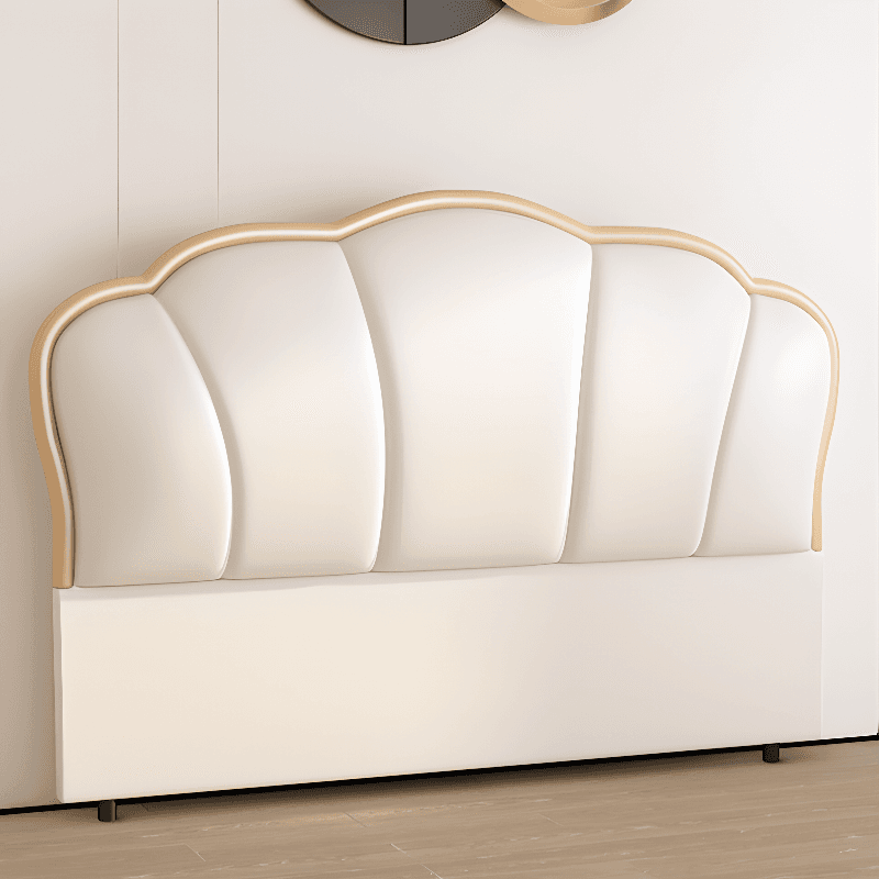 Minimalist Free-standing Standard King(76"W x 80"L)/Queen(60"W x 80"L)/Full(54"W x 75"L) Panel Camelback No Distressing With Legs in Timber
