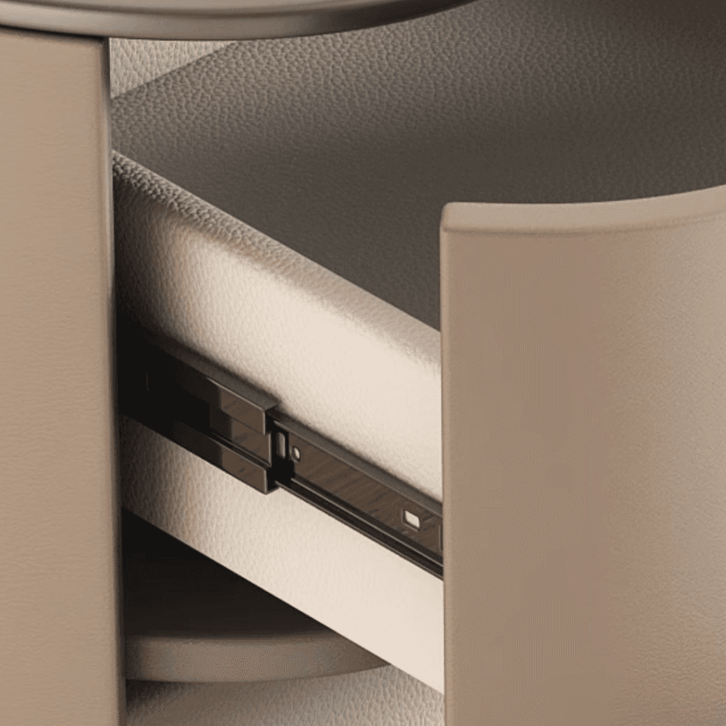 Stylish Drawer Storage Nightstand with 2 Drawers, Lumber Countertop, and Leg - image 14
