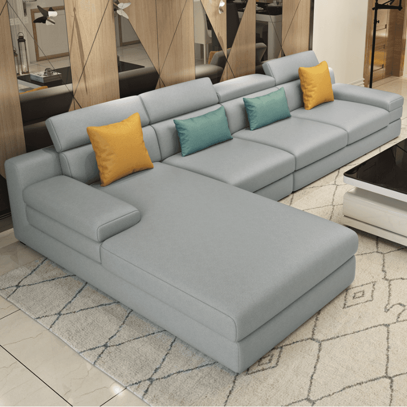 L-Shape Sofa Chaise with Left Hand Facing Orientation, Standard Foam Seat, Adjustable Headrest, and Concealed Support - image 14